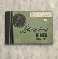 Barber Dime Album - 1892 - 1916