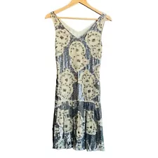 Alannah Hill 1920's Flapper Drop Waist Dress S 6 Great Gatsby Downton Abbey Silk