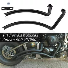 Shortshots Staggered Exhaust Pipes For Kawasaki Vulcan 900 Custom VN900 Classic (For: 2007 Kawasaki Vulcan 900)