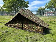 Dutch Army Modular Tent DPM Woodland Camo Bushcraft Canvas Shelter Grade 1