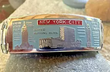 1960s New York City enamel souvenir bracelet Made in Japan Unisex *SALE $1 Ship