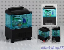 LEGO - Aquarium Fishtank w/ Jellyfish Fish Food Minifigure Animal Ocean Water