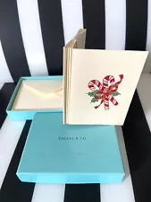 Tiffany & Co. Gift Enclosure Card Set 6 cards, 6 Envelopes XMAS Mint Condition