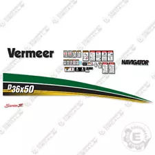 Fits Vermeer D36x50 Directional Boring Machine Horizontal Drill Decal Kit