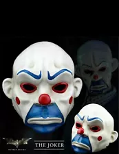 New Batman Dark Knight Joker Clown Bank Robber 1:1 Wearable Halloween Mask Resin