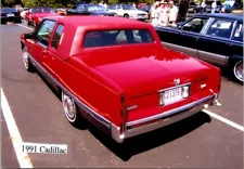 1991 Cadillac Coupe Deville rear auto car show photo 3.5x5 FREE SHIPPING