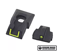 Ruger Sight Set For Ruger Security-9 & Security-380 Yellow Inserts Front & Rear