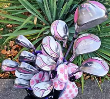 New ListingPINK Adams A7OS Hybrids Woods Driver putter Ladies Complete w/ Headcovers & Bag