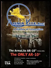 2011 ARMALITE AR-10 7.62 mm Rifle Original PRINT AD Advertising