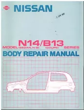 NISSAN SUNNY SALOON HATCH 100NX COUPE (B13 N14) 1991 FACTORY BODY REPAIR MANUAL