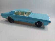 Vintage Mercury Cougar Baby Blue Plastic Toy Car