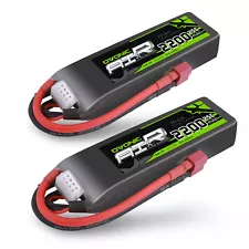 2X OVONIC 3S Lipo Battery 11.1V 3 Cell 2200mah 25C Deans lipo for RC Heli Jet