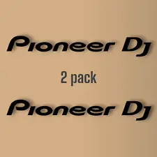 2-Pack Pioneer DJ Decals - High-Quality Vinyl Stickers for DJ Equipment, Laptops