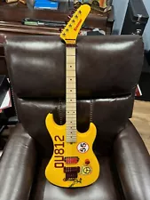 Yellow Custom Made Kramer Sammy Hagar Van Halen OU812 1988 Tour Guitar W/ Case