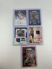 Indiana Pacers 5 Card Lot Autograph Patch Rookie Ticket RC Prizm Numbered Panin