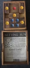 VTG,’96,Setting Sun Wooden Puzzle Game,Handcrafted,Thailand,for Mandalay Box Co.