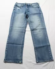 KanCan For Maurices Women's Mid Rise Straight Jean EJ2 Sandblast Size 29x28 NWT