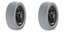 Pair Front Anti-Tip / Rear Caster Tires Wheels for Jazzy 614 and HD OEM Product