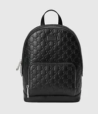 Gucci Signature Pocket Backpack Guccissima Leather Small