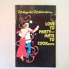 Vintage Weight Watchers Love to Party--Hate to Cook Book Recipe Booklet Michigan