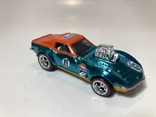 Loose Hot Wheels Gas Monkey 68 Corvette CUSTOM. Gulf, Real Riders