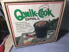 Vtg Qwik Cook Alternative Fuel Cooker Grill Newspaper Eco-Friendly