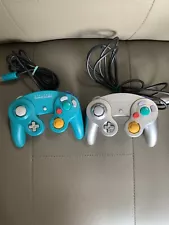 Nintendo GameCube emerald silver Controller Official OEM - TESTED WORKS lot2