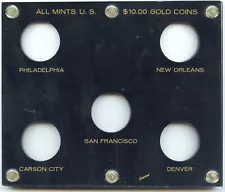 All Mints U.S. $10 Gold Coins Set - Black Capital Holder - H287