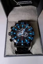 Invicta Sea Base Chronograph Watch Black Dial Men's 53mm 38231