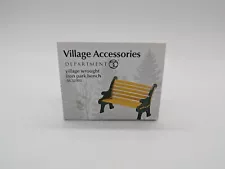 Dept 56 Village Wrought Iron Park Bench #56.52302