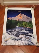 Original Mt. Hood Jazz Festival Poster 1997 Autographed Oregon Nice w/ Flyer