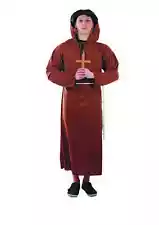 Northlight Brown Monk's Hooded Robe Teen Halloween Costume - Large