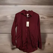 A New Day Women's Small Burgundy Blouse