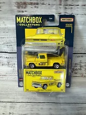 Mooneyes Matchbox 1963 Chevy C/10 Pickup Yellow Real Rides BROKEN BLISTER