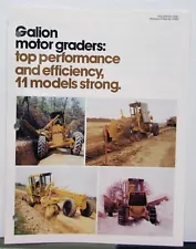 1984 Galion Road Motor Graders Specifications Construction Sales Brochure