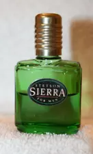 Vintage Stetson Sierra for Men Cologne .5 fl oz about 48% full