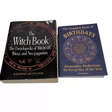 The Witch Book & The Complete Book of Birthdays Wicca Pagan Witchcraft Paganism