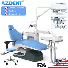 US Dental Unit Chair Computer Controlled DC Motor PU Hard Leather+Doctor's Stool