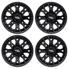 14" RockTrix RT104 ATV Wheels Rims - for Polaris Sportsman RZR Ranger 14x7, 4+3