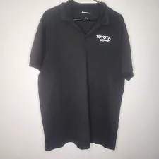 Sport-Tek Men's Black Polo with Toyota Racing Logo, XL