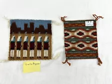 2 Miniature Navajo Rug