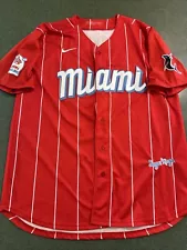 Miami Marlins City Connect Jazz Chisholm Jr Sugar Kings Men’s XL Jersey