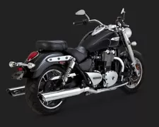 20065 - Vance&Hines TWIN SLASH DUALS TRIUMPH THUNDERBIRD LT/COMMANDER 2010-2017 (For: Triumph Thunderbird)