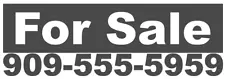 FOR SALE with YOUR PHONE NUMBER Vinyl Decal Sticker Car Window Bumper CUSTOM