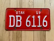 New Listing1959 Utah License Plate