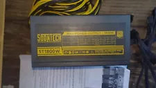 Soontech Mining Rig including MB, CPU, 128gb SSD, PSU 1800 Needs Video Cards