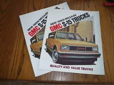 1983 GMC S-15 Trucks Sales Brochure - Vintage - Two for One Price