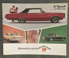 Vintage 1967 Sales Advertisement for Plymouth Fury/Belvedere/Valiant