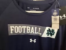 Notre Dame Under Armour Football Men’s Navy Bnwtags Tech Tee! SZ 3XL ððððð