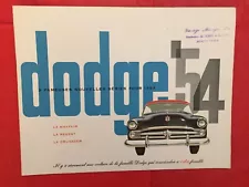 1954 DODGE "CRUSADER REGENT MAYFAIR" Canadian Car Dealer Sales Brochure